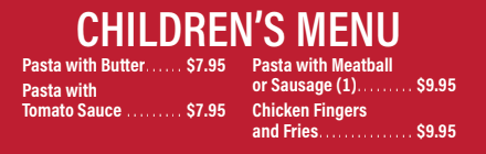 children's menu port st lucie