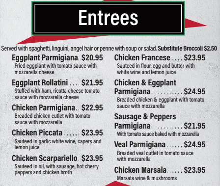 entrees in port st lucie